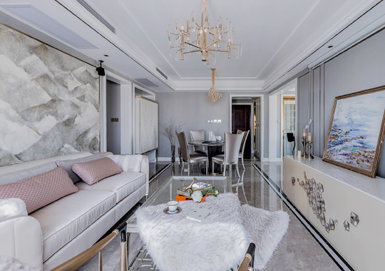 錢江府 毛坯新房裝修 輕奢風格 135方 